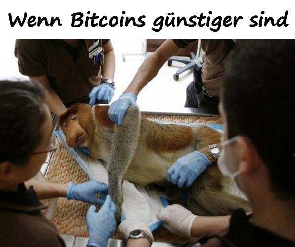 Wenn Bitcoins günstiger sind