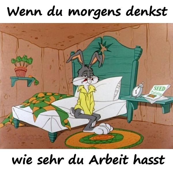 Wenn du morgens denkst, wie sehr du Arbeit hasst