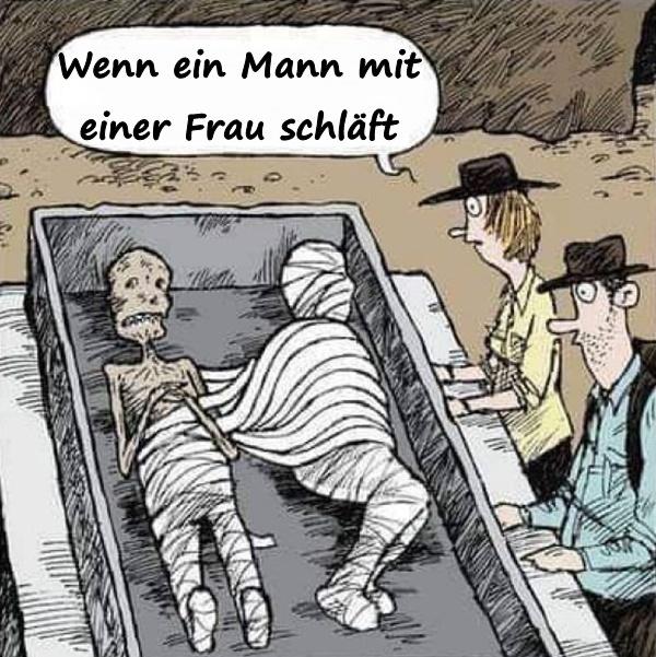 Wenn ein Mann mit einer Frau schläft