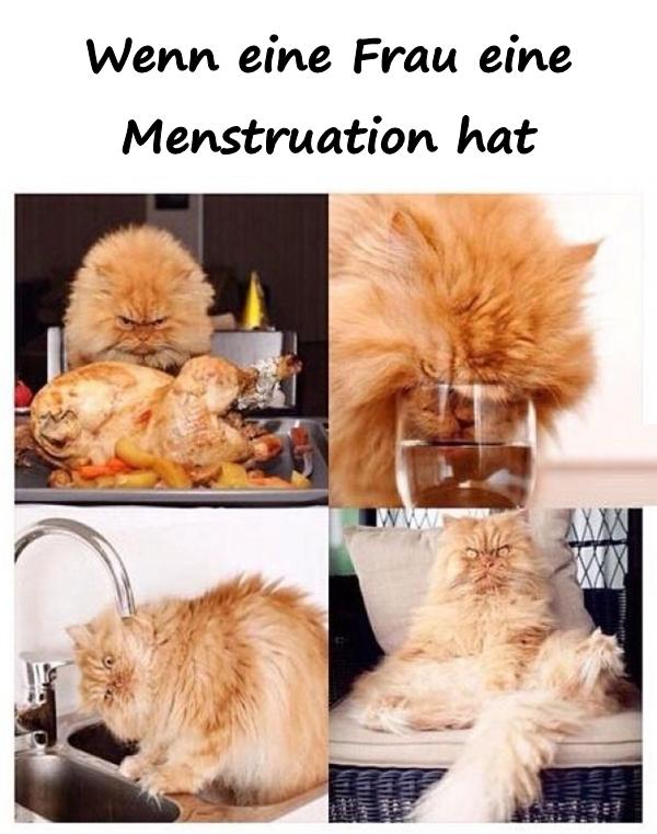 Wenn eine Frau eine Menstruation hat