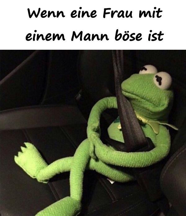 Wenn eine Frau mit einem Mann böse ist