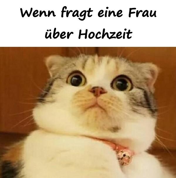 Wenn fragt eine Frau über Hochzeit