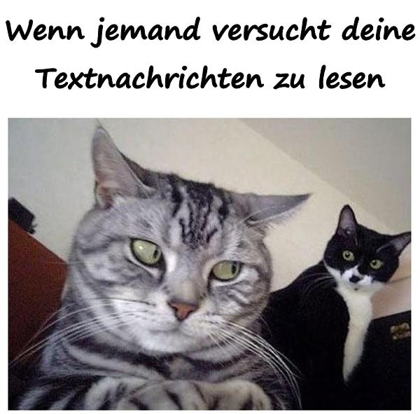 Wenn jemand versucht, deine Textnachrichten zu lesen