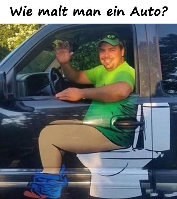 Wie malt man ein Auto