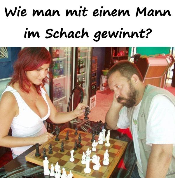 Wie man mit einem Mann im Schach gewinnt