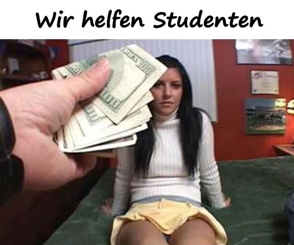 Wir helfen Studenten