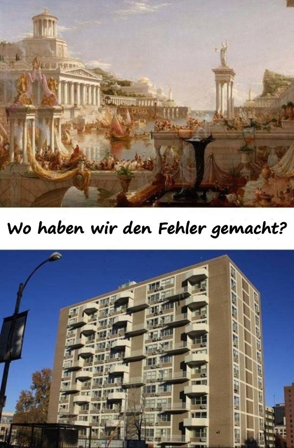 Wo haben wir den Fehler gemacht