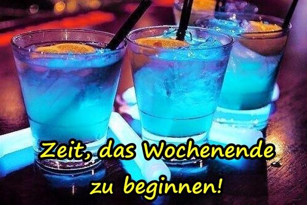 Zeit, das Wochenende zu beginnen