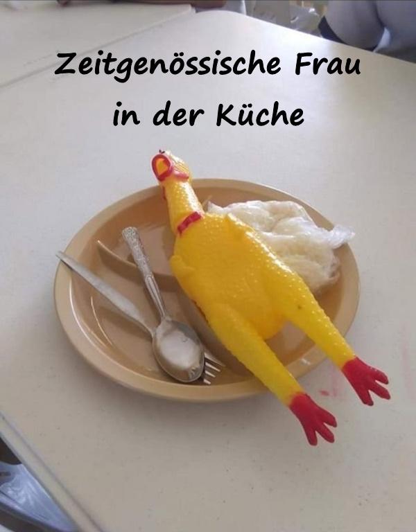 Zeitgenössische Frau in der Küche