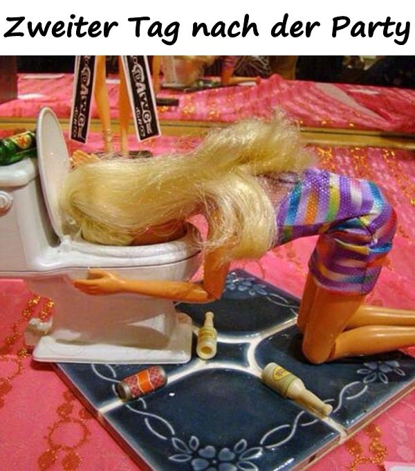 Zweiter Tag nach der Party