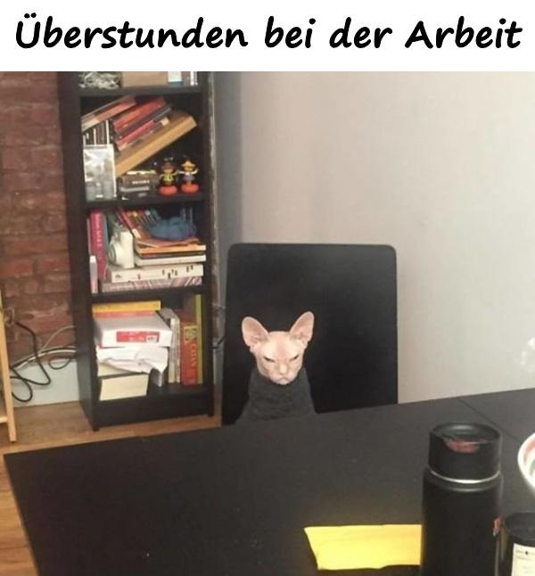 Überstunden bei der Arbeit