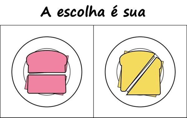 A escolha é sua