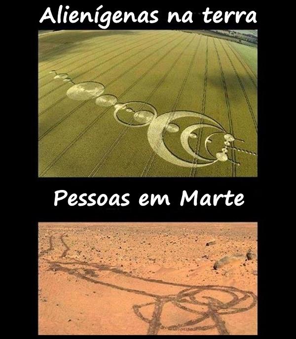 Aliens na Terra vs. Pessoas em Marte