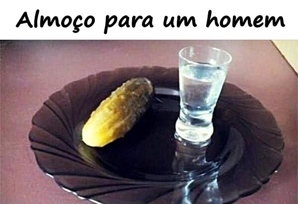 Almoço para um homem