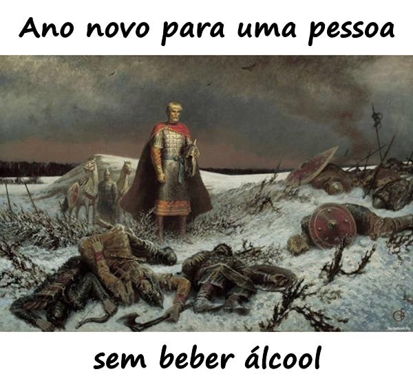 Ano novo para uma pessoa sem beber álcool