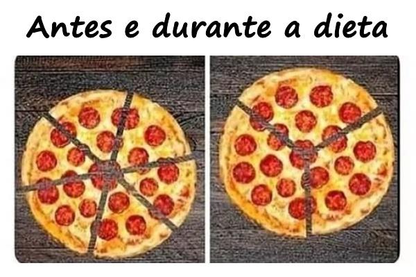 Antes da dieta e da dieta