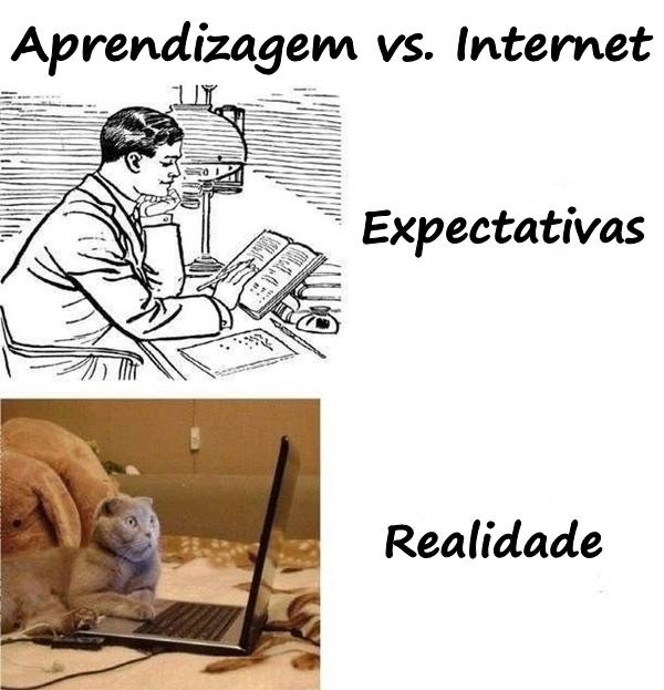 Aprendizagem vs. Internet