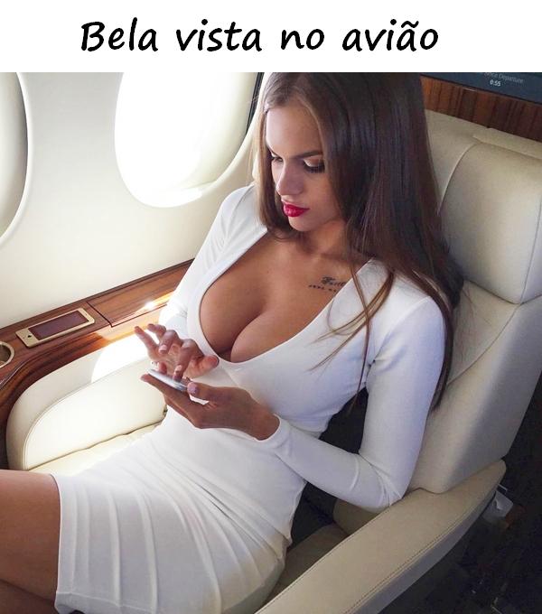 Bela vista no avião