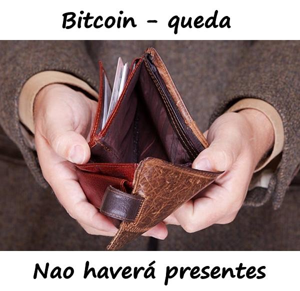 Bitcoin - queda. Não haverá presentes