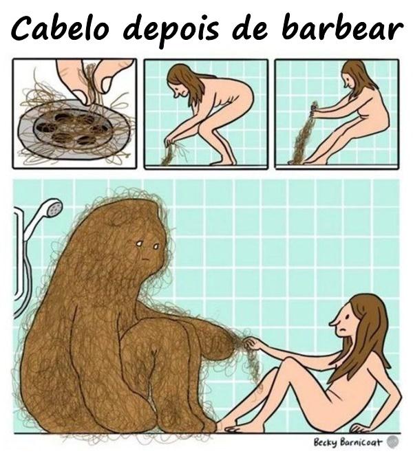 Cabelo depois de barbear