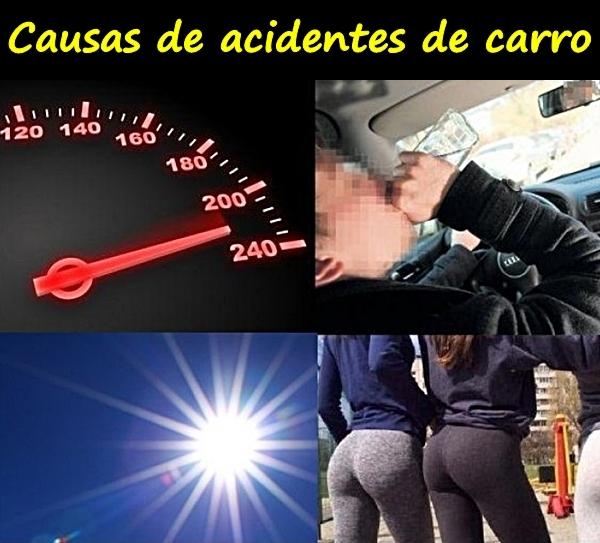 Causas de acidentes de carro