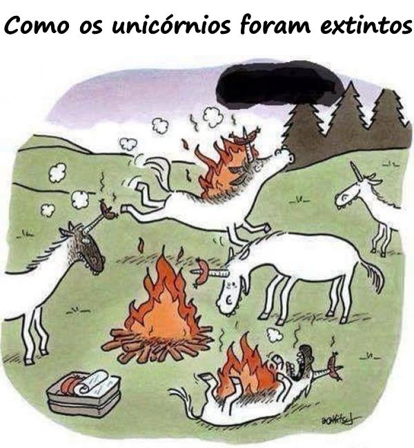 Como os unicórnios foram extintos