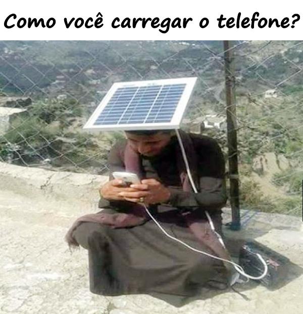 Como você carregar o telefone