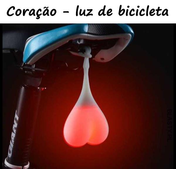 Coração - luz de bicicleta