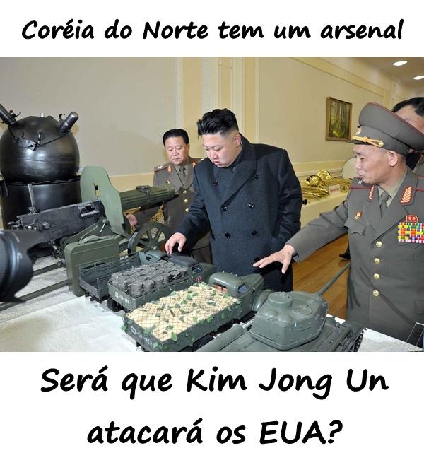 Coréia do Norte tem um arsenal. Será que Kim Jong Un