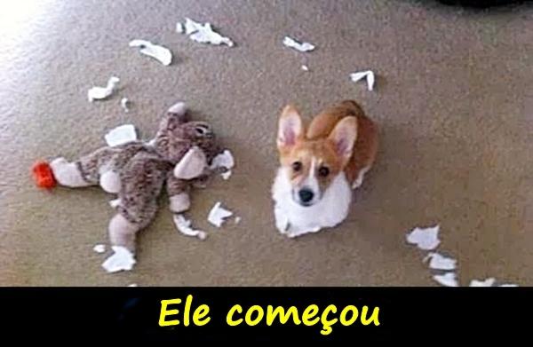 Ele começou