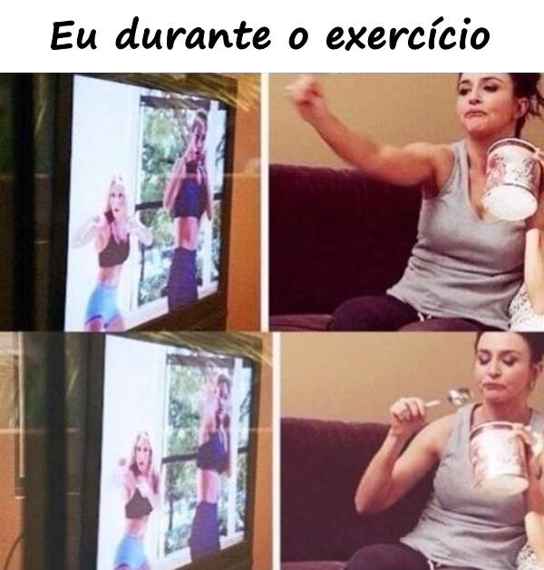 Eu durante o exercício