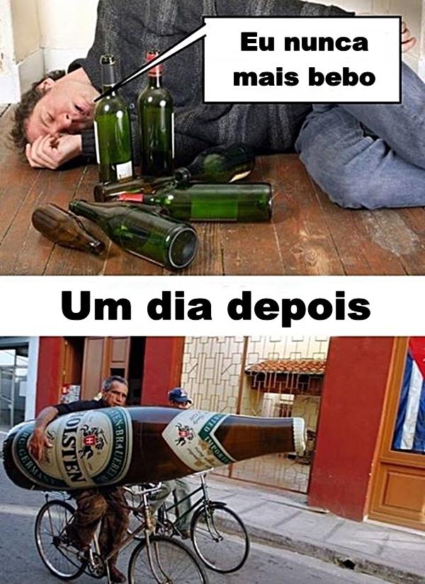 Eu nunca mais bebo