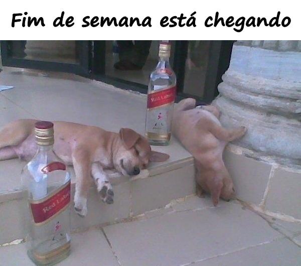 Fim de semana está chegando