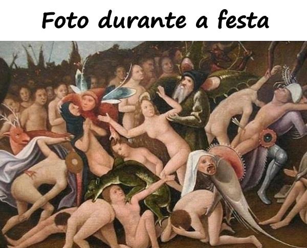 Foto durante a festa