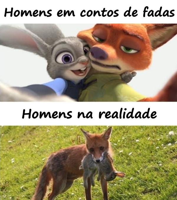 Homens em contos de fadas e realidade