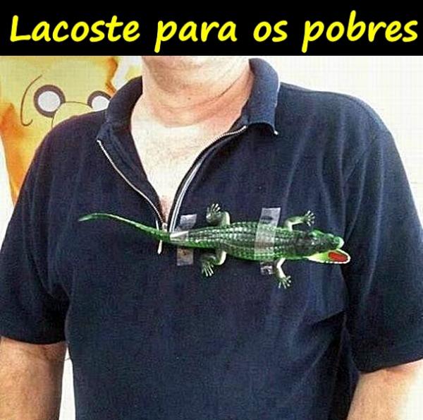 Lacoste para os pobres