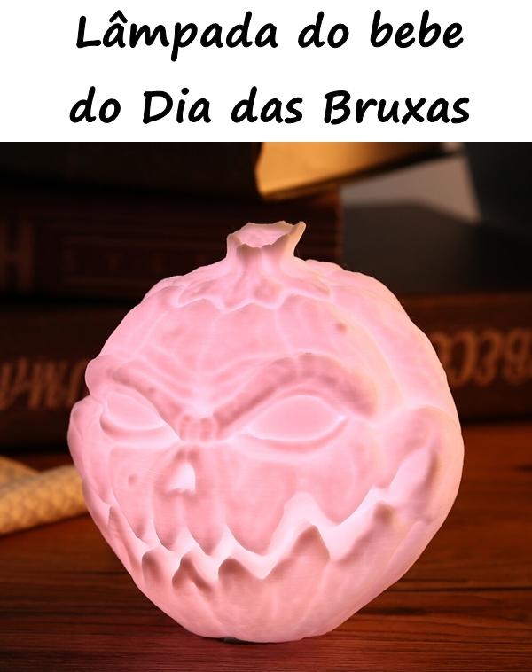 Lâmpada do bebe do Dia das Bruxas