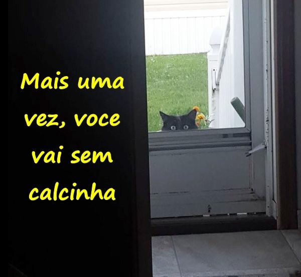 Mais uma vez, você vai sem calcinha