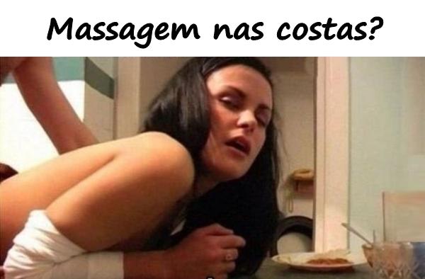 Massagem nas costas