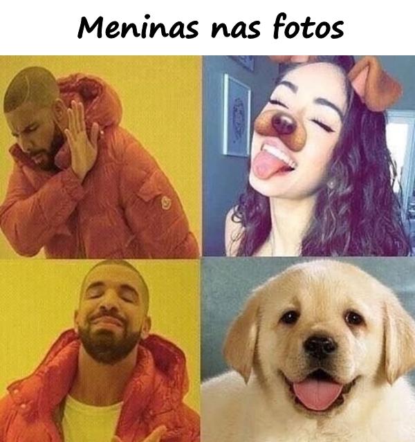 Meninas nas fotos