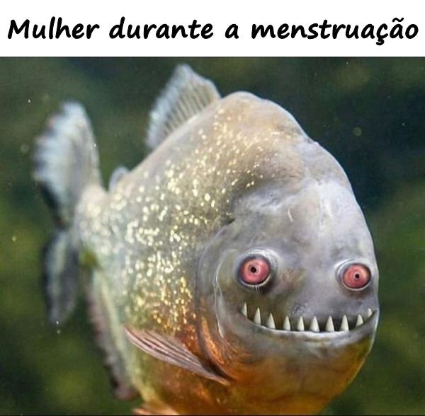 Mulher durante a menstruação