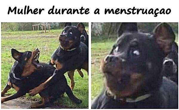 Mulher durante a menstruação