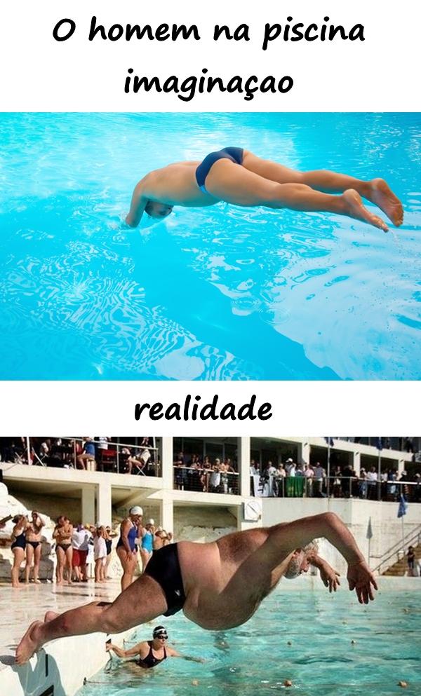 O homem na piscina: imaginação a realidade