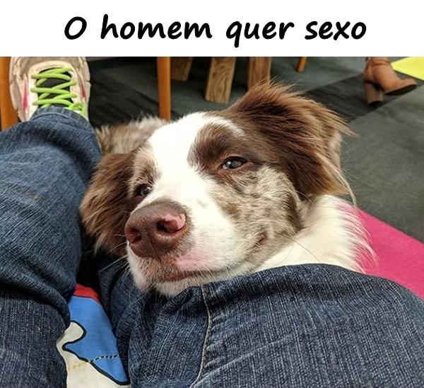 O homem quer sexo