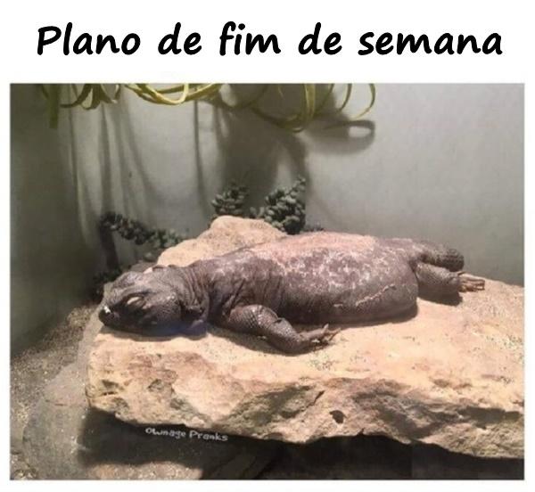 Plano de fim de semana