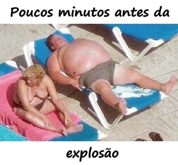 Poucos minutos antes da explosão