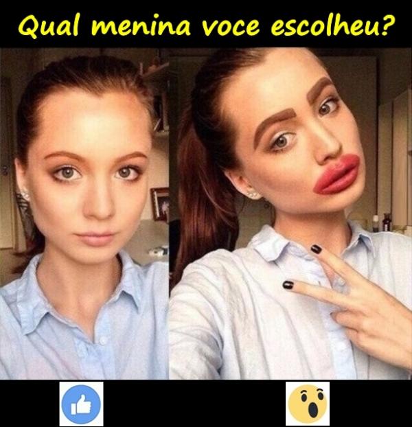 Qual menina você escolheu