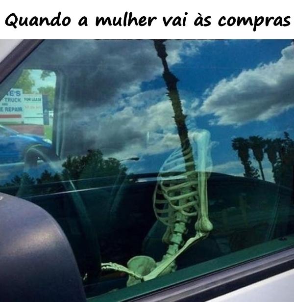 Quando a mulher vai às compras