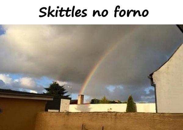 Skittles no forno