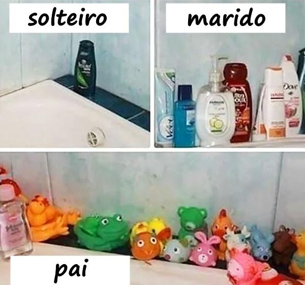 Solteiro, marido, pai